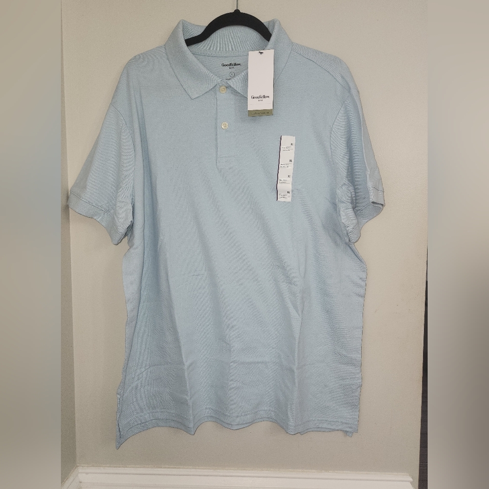 Goodfellow & Co Men's Sky Blue Polo Shirt
